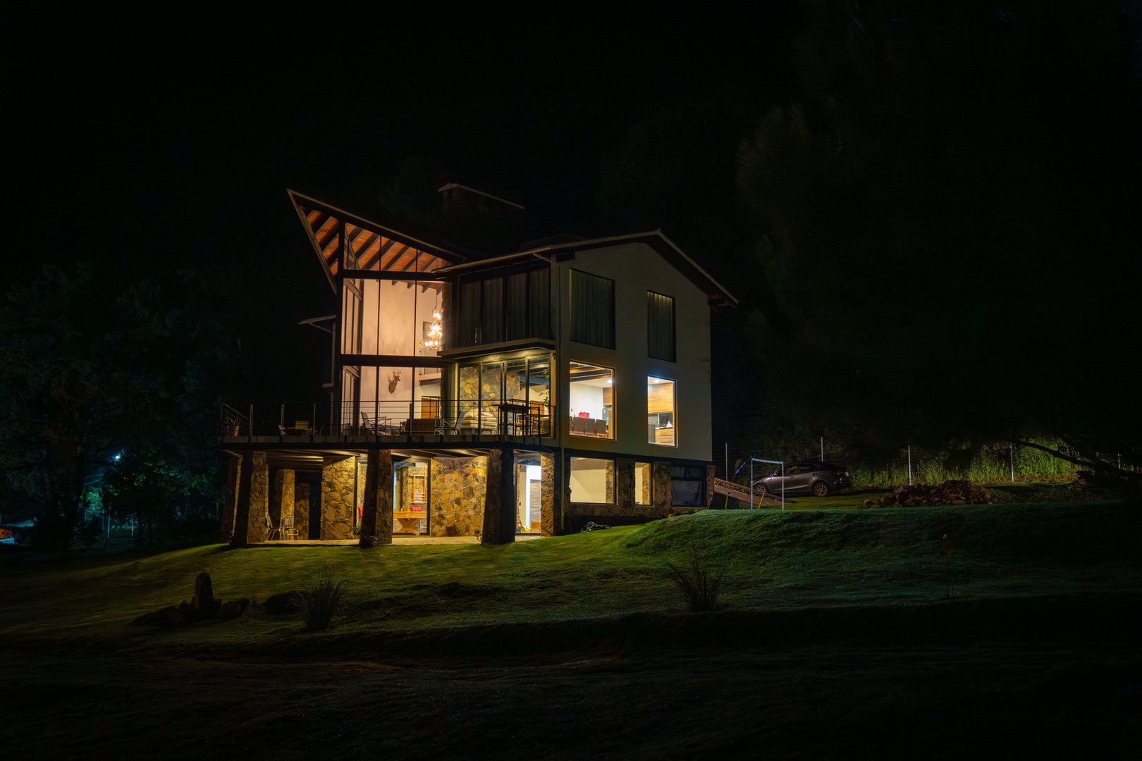 Vista aesthetic exterior hotel Quinta El Descanso Tapalpa ambiente natural Sierra Jalisco turismo Atemajac Brizuela Ferrería Tula