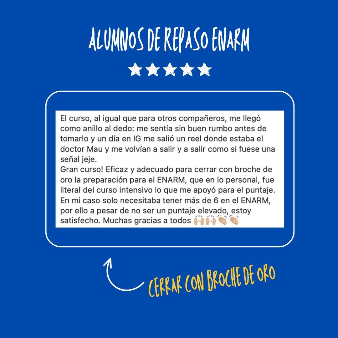 Testimonio de alumno de Repaso ENARM