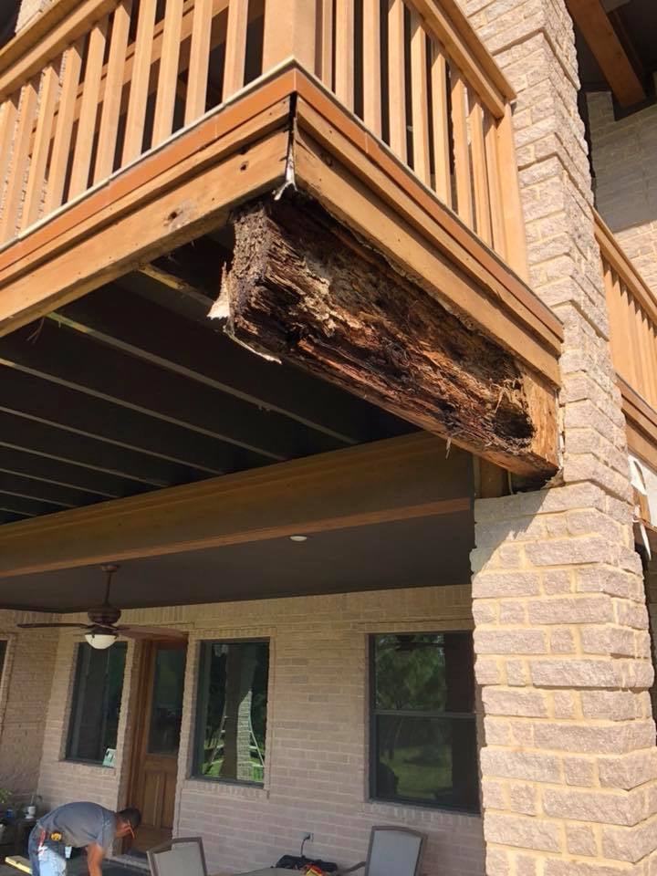 Deck before renovation