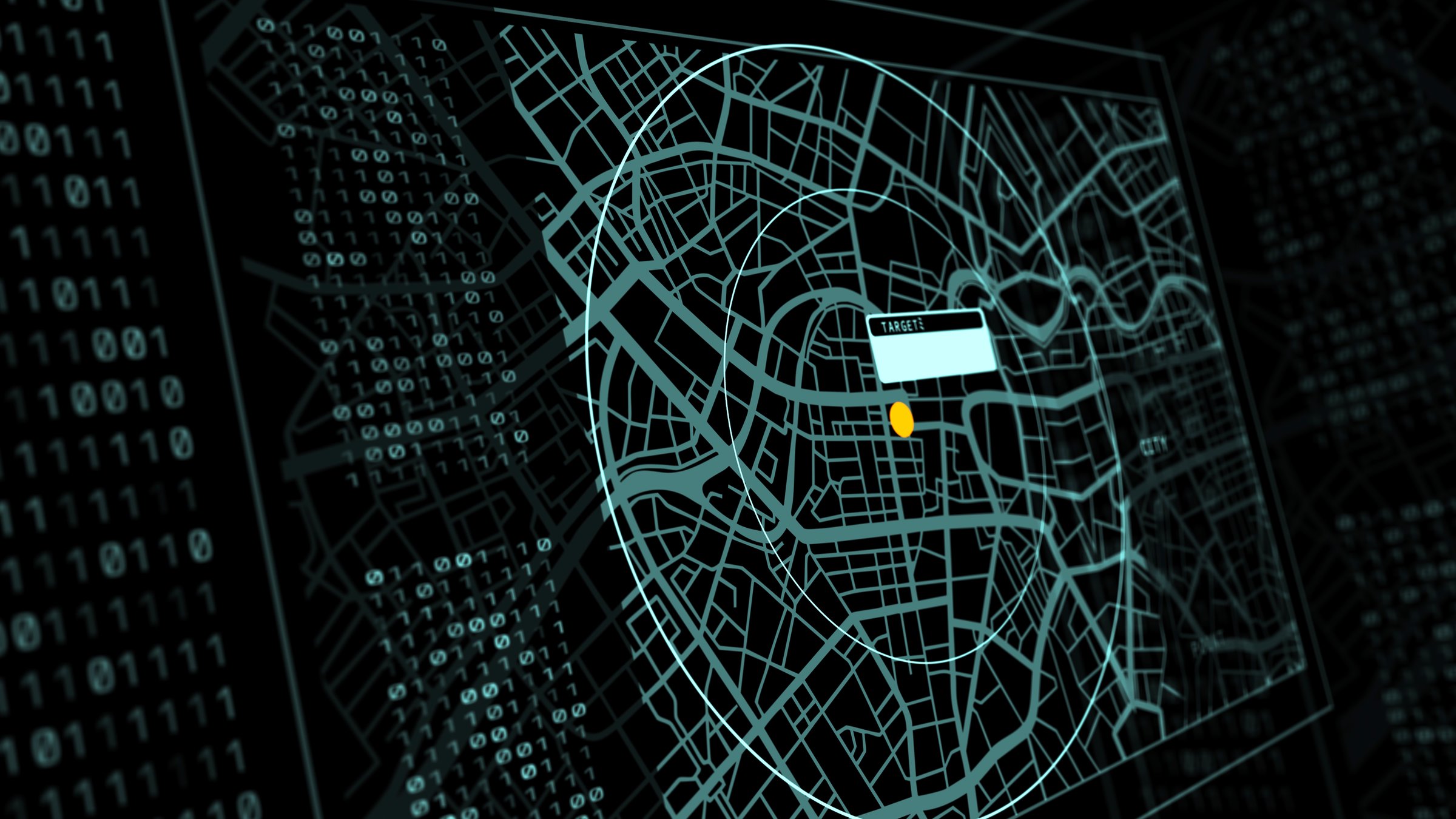 The target detected by the system via navigation shows the exact location of the object