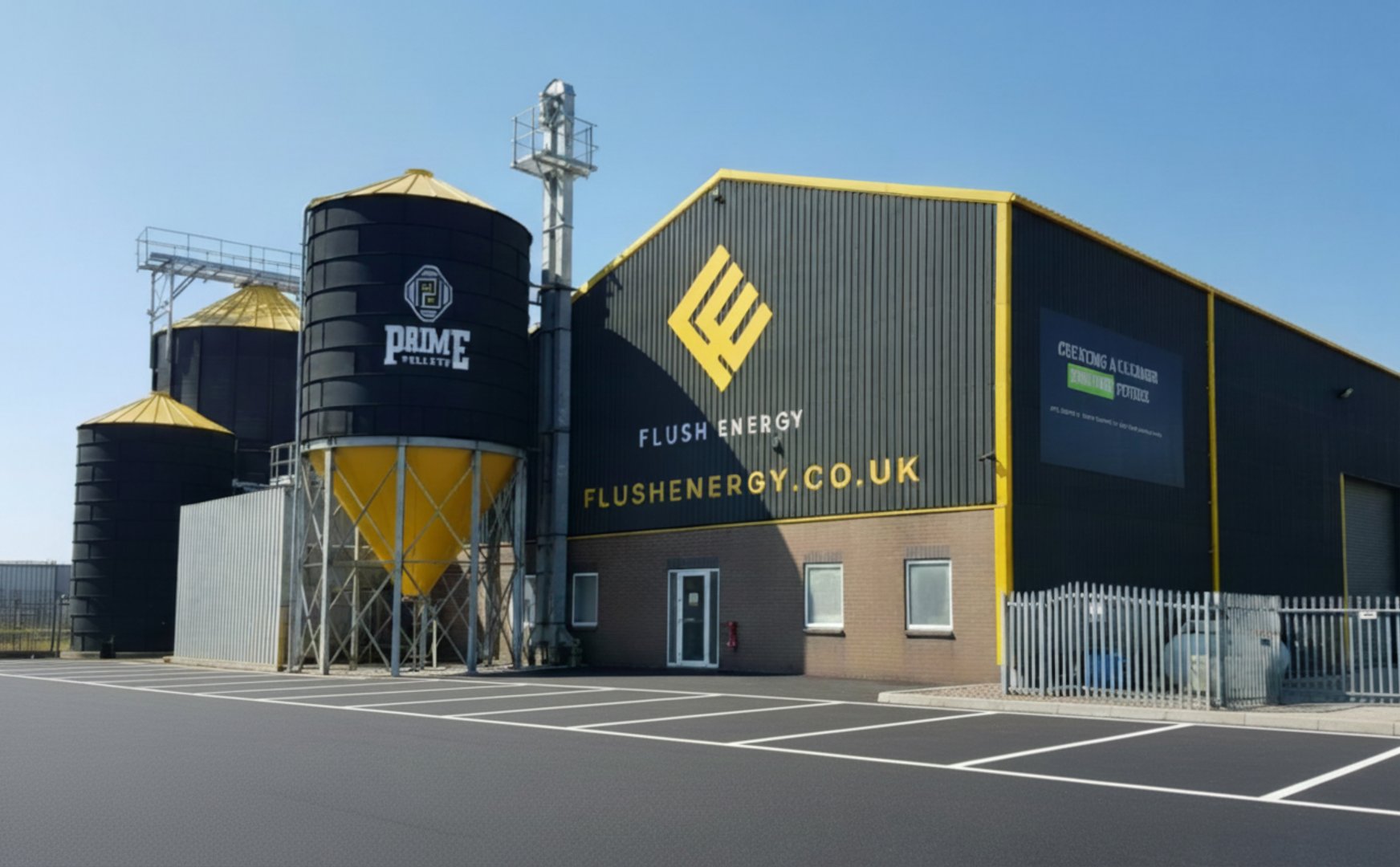 Flush Energy facility front aspect