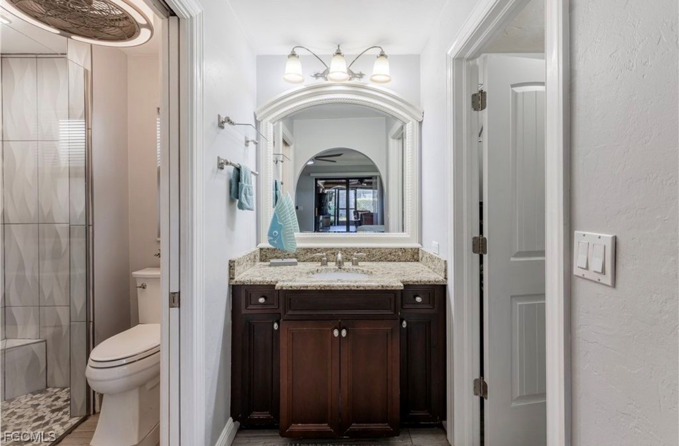 Master bathroom at Salt Life Villa