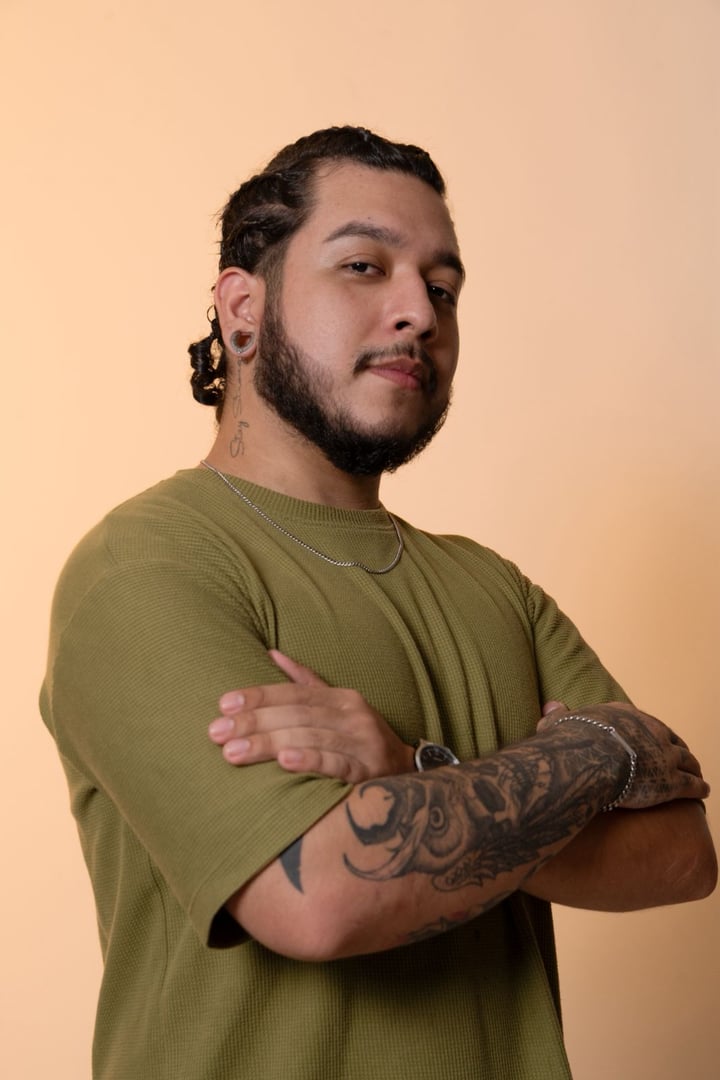 Tatuaje profesional en proceso