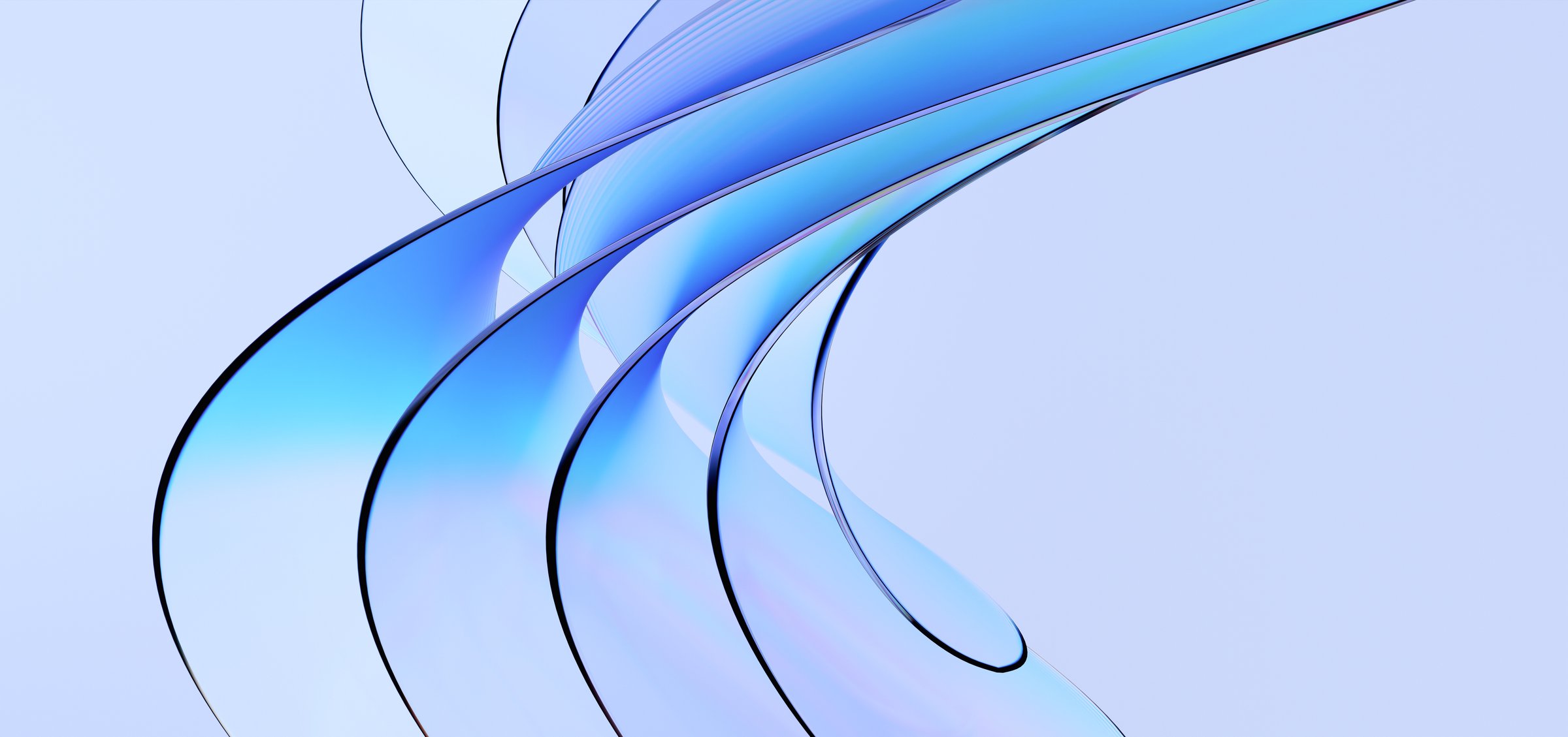 Abstract minimalist shape, light background design, 3d render