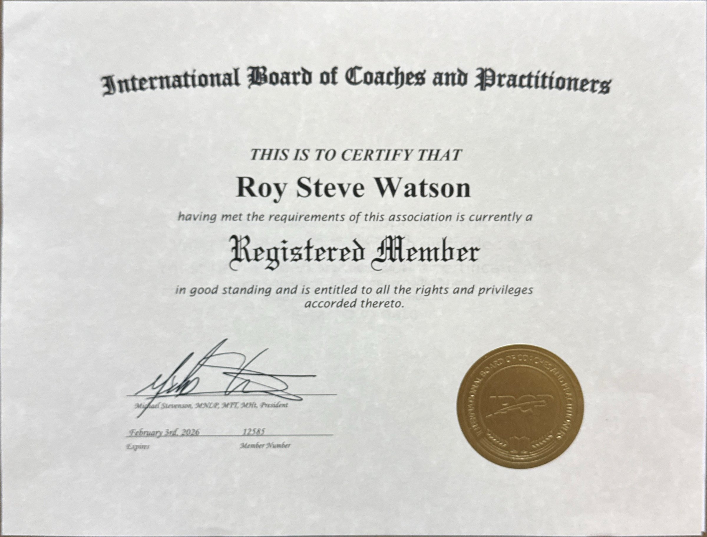 Professional Hypnotherapy Coach