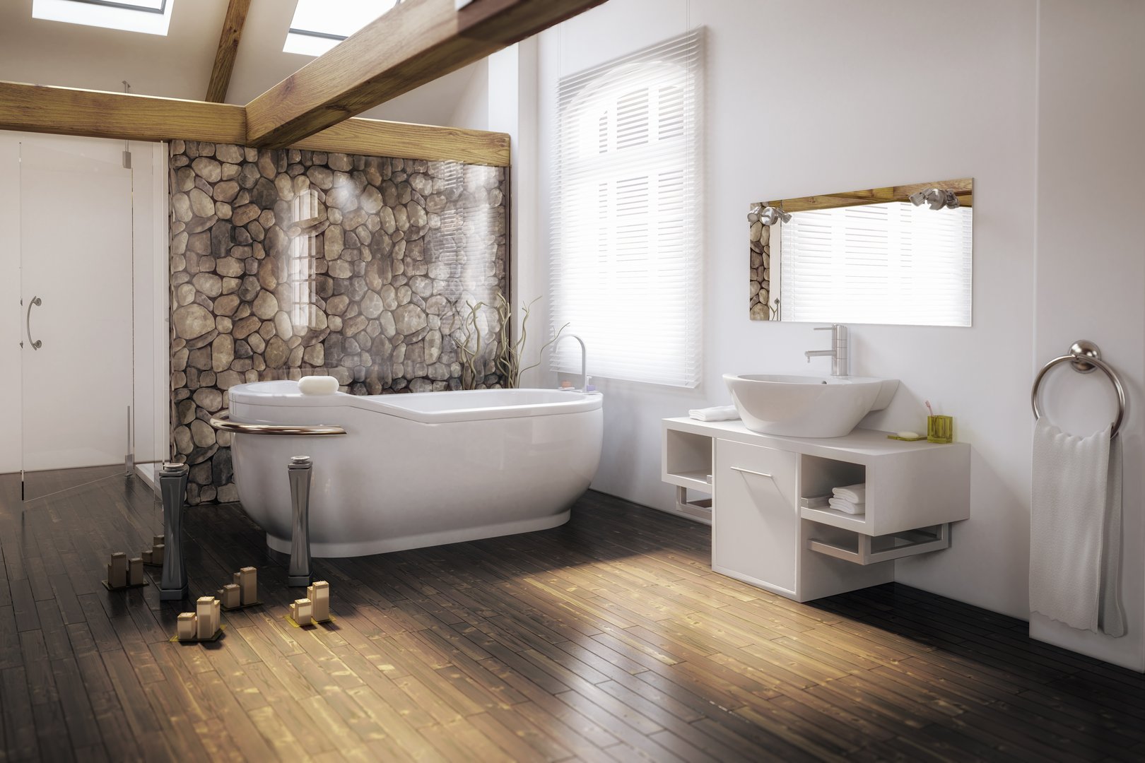 Stylish Attic Bathroom