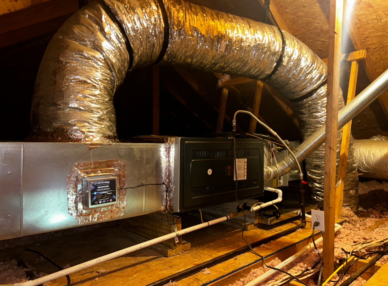 HVAC service professional