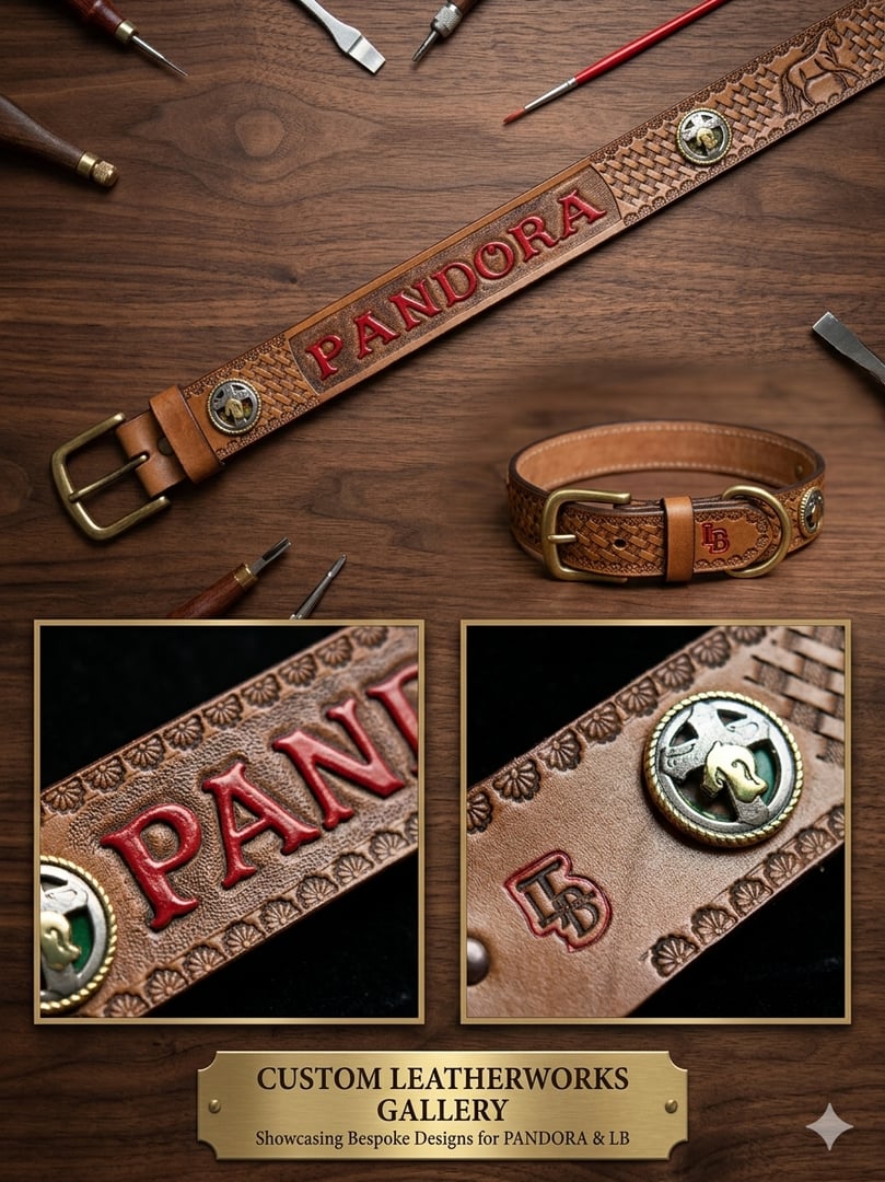 Handcrafted leather belts by Ogden Leather Company