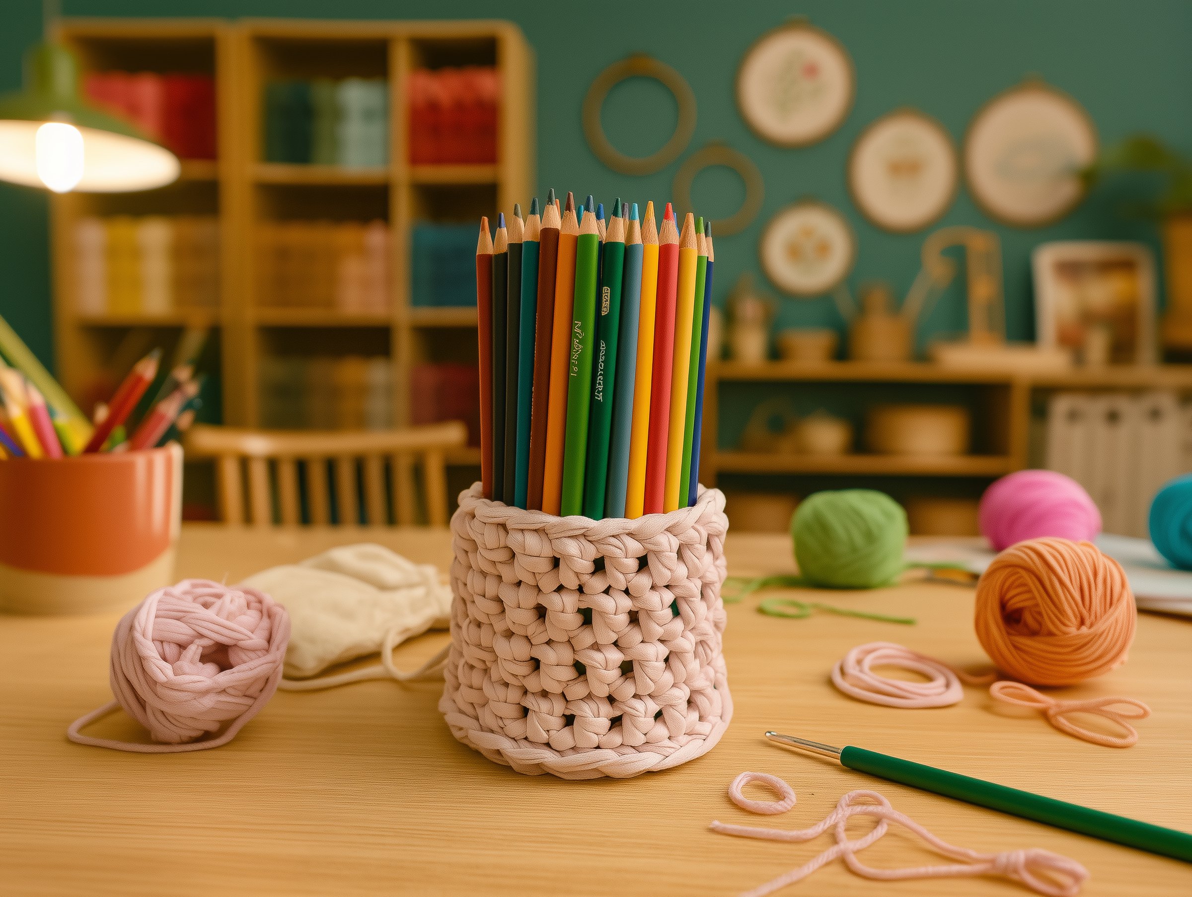 Estuchera de Crochet