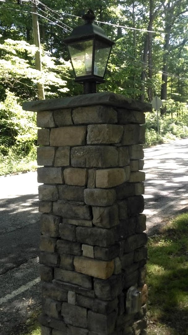 Rustic stone column