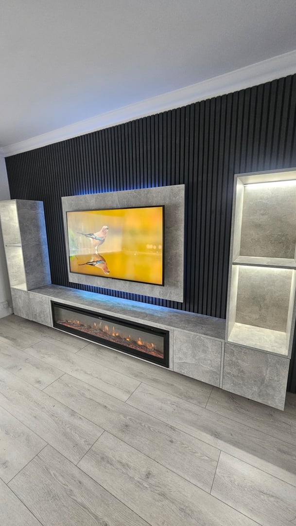 Custom media wall design