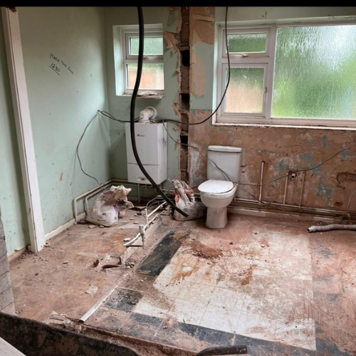 Before renovation - original property condition