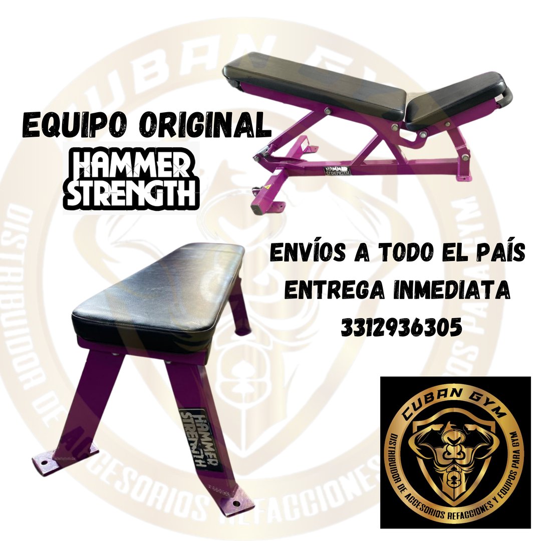 Bancos Ajustable y Plano Hammer