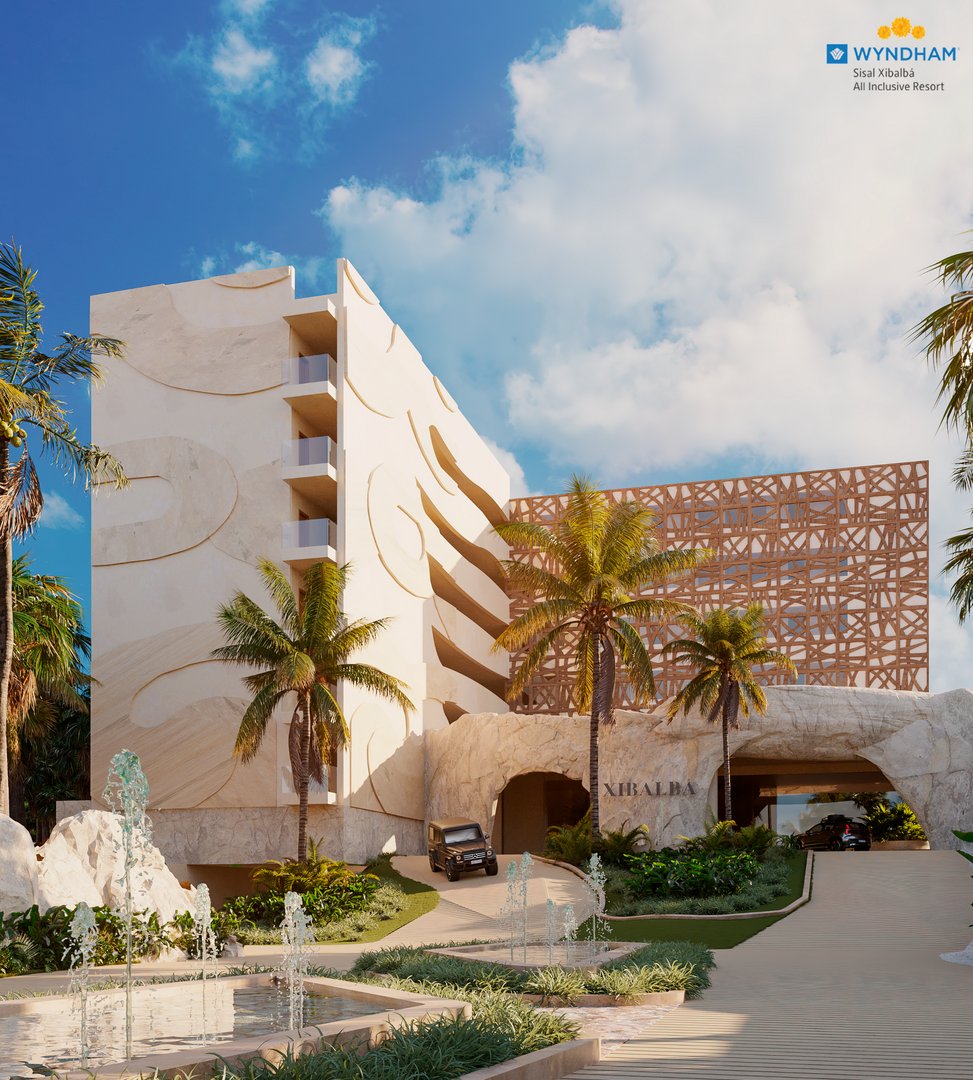 Fachada Principal Wyndham Xibalbá