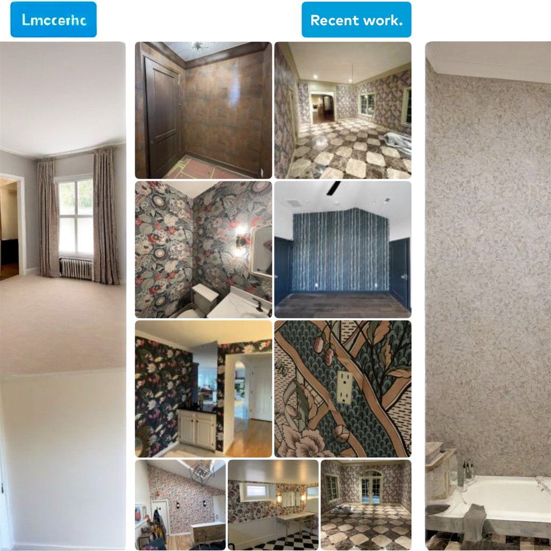 Professional wallcovering installation