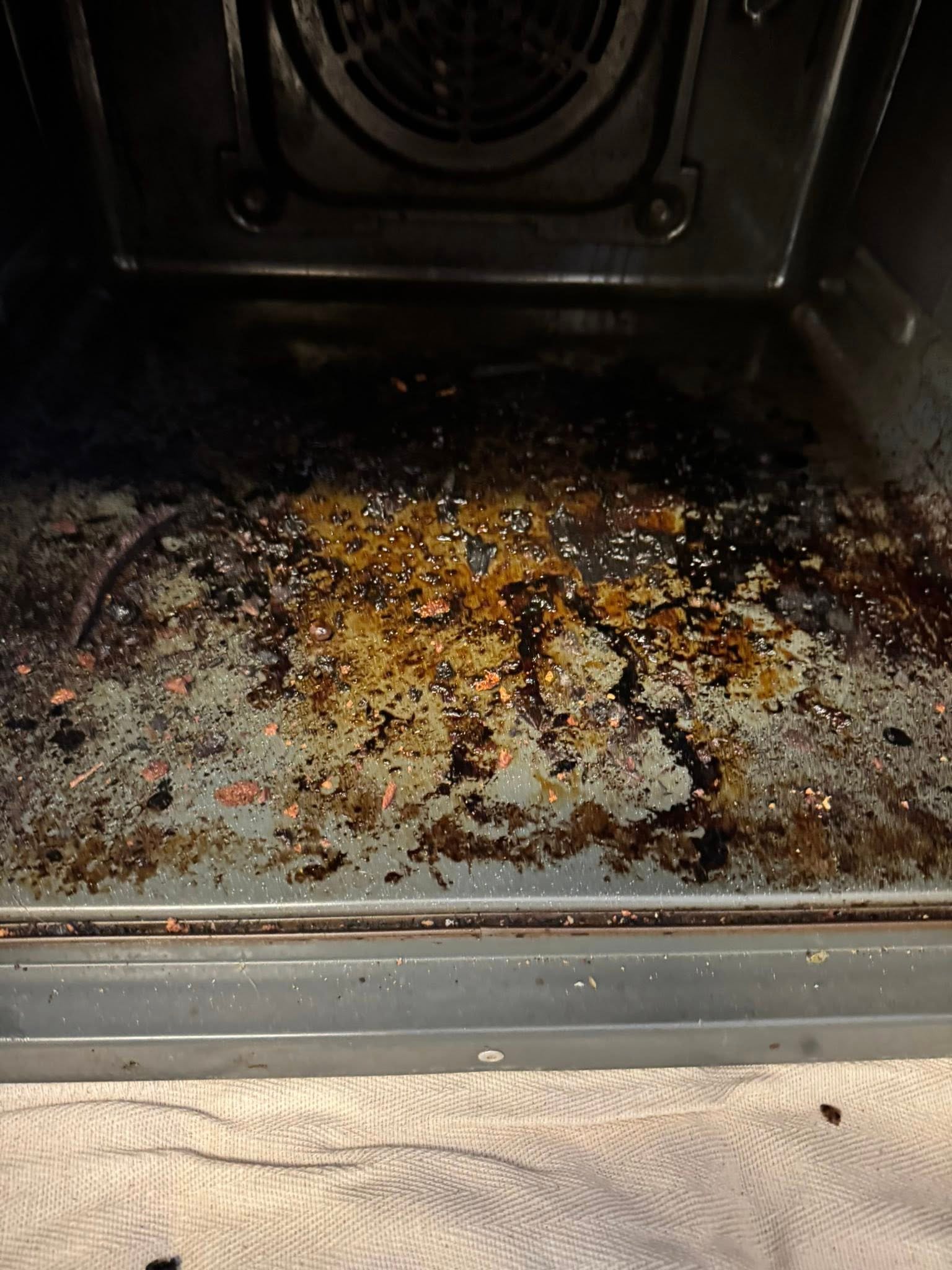 Before and after cleaning results