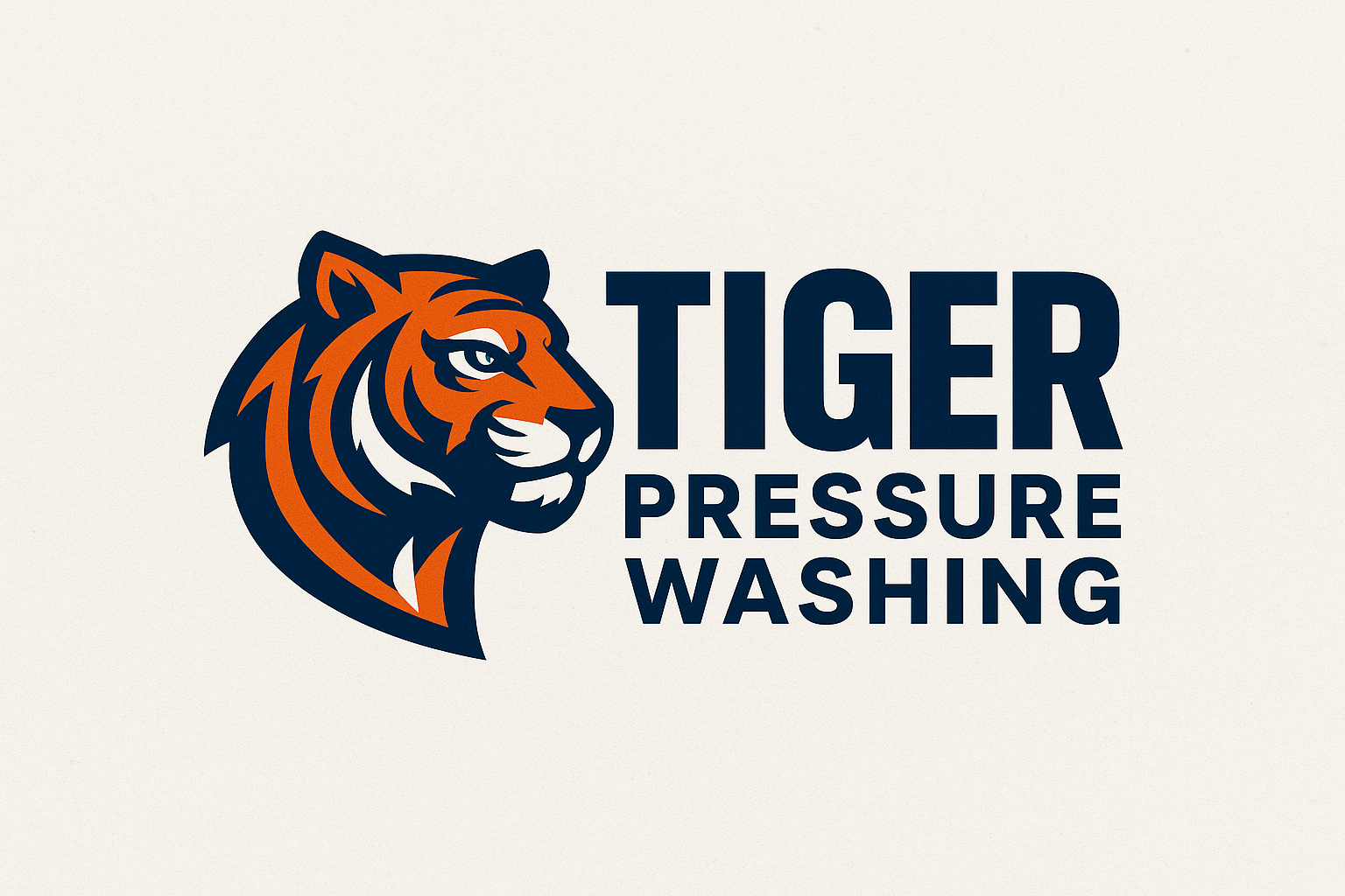 Tiger Pressure Washing Logo