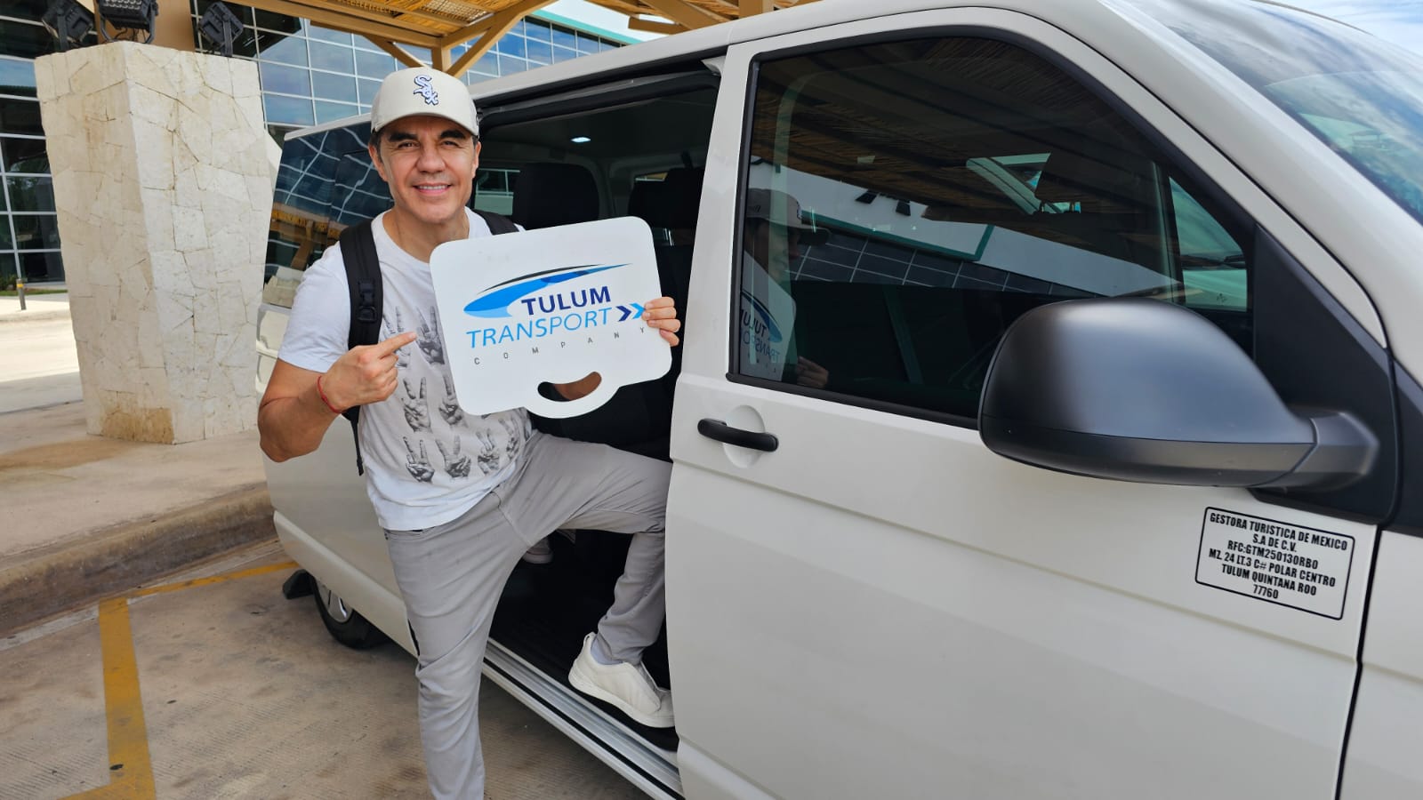 Best transportation in Tulum - Premium shuttle service vehicle and professional driver for Cancun Airport to Tulum transfers