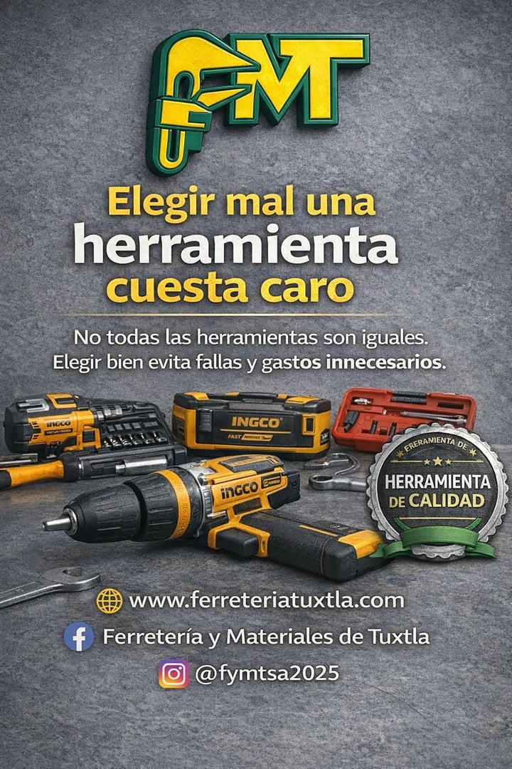 Herramientas y productos - Ferretería Tuxtla