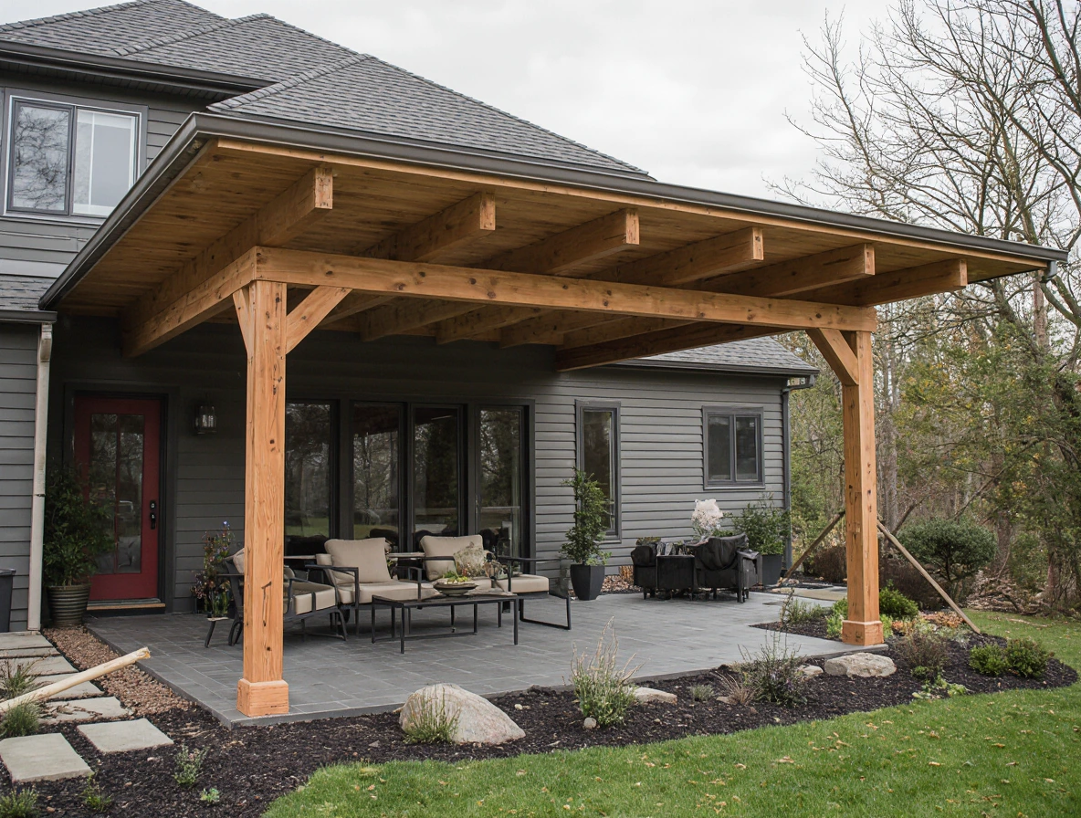 Boise patio covers wooden structure