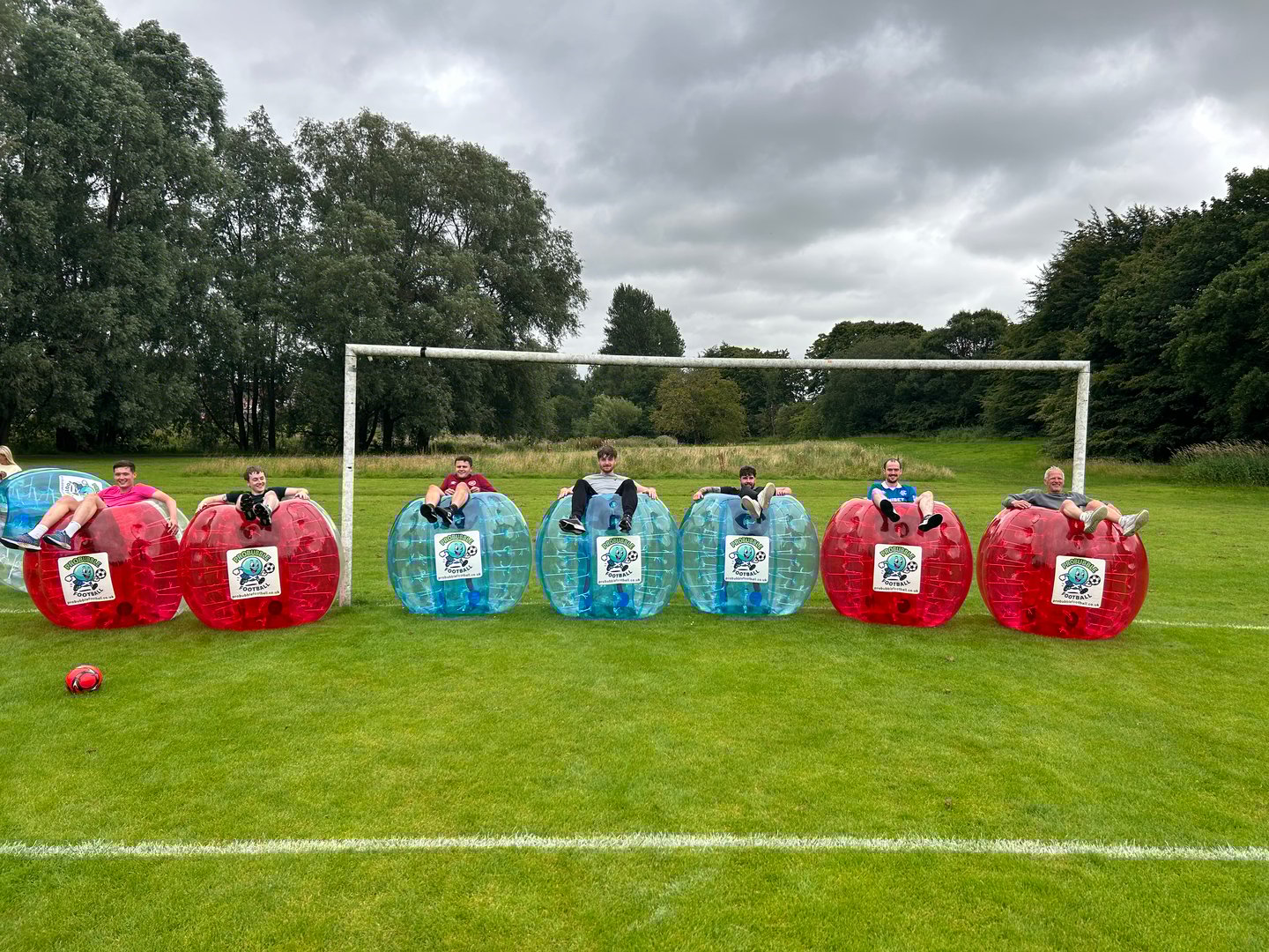 Bubble football players in action from ProBubble Football