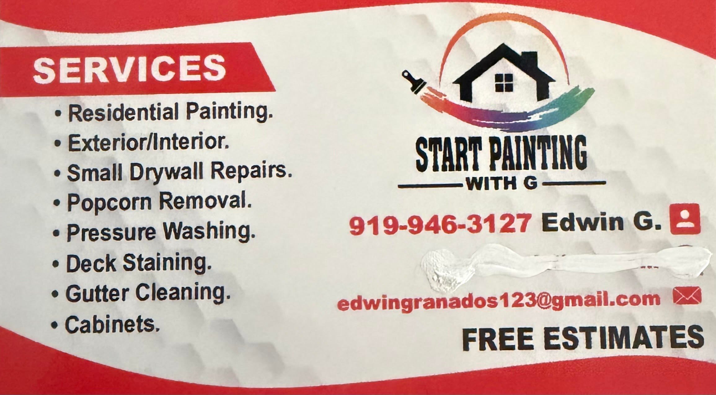 Start Painting With G! professional team at work