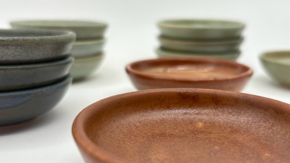 Platos complementarios de cerámica Naidich