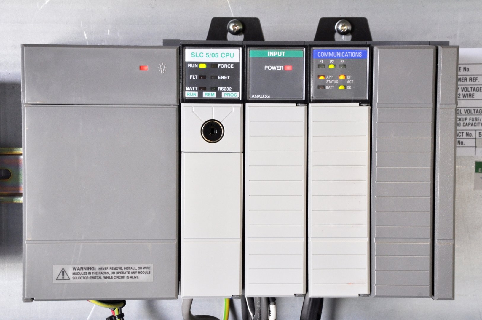 The PLC Industrial computer at work