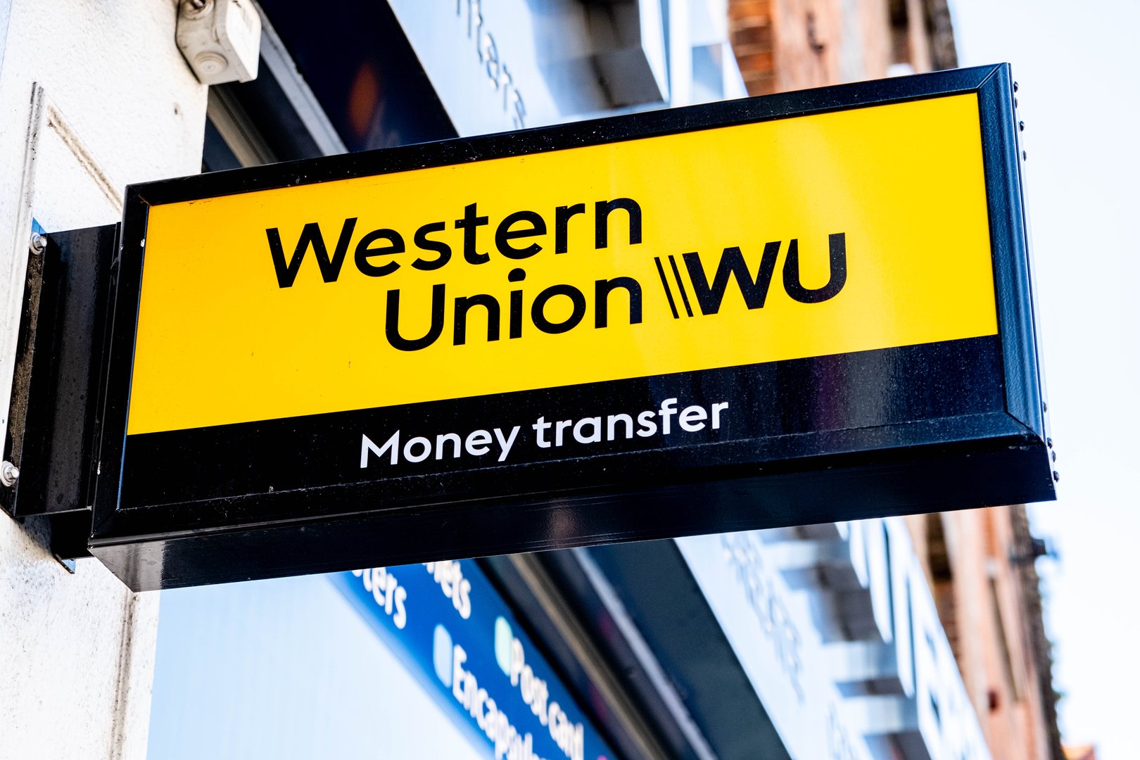 Western Union International Money Transfer Banking Business Logo And Sign