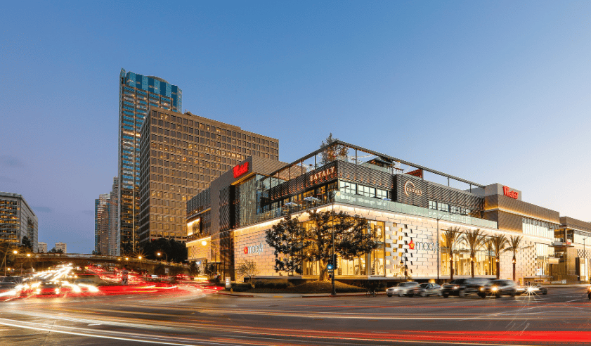Westfield Century City outdoor shopping mall in Los Angeles