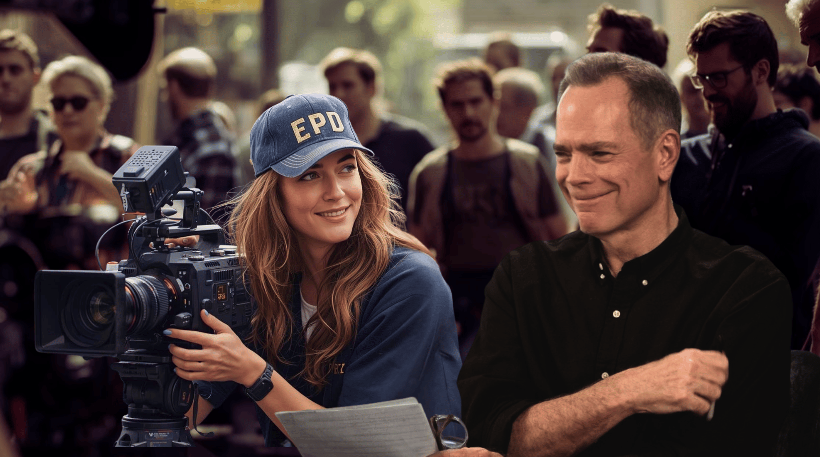 Rick Walker and Crew on Set of Masterpiece