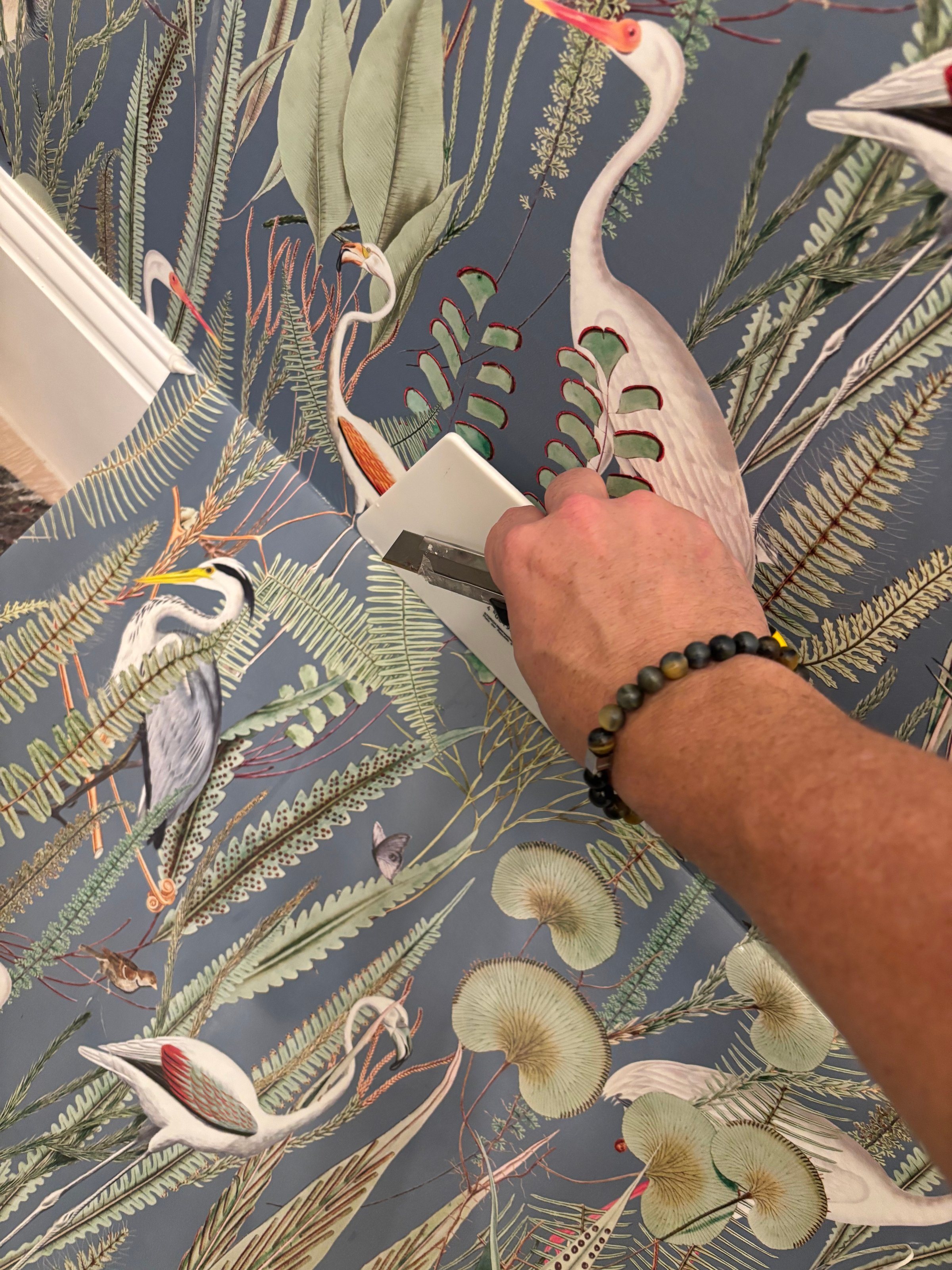 Wallpaper installation project