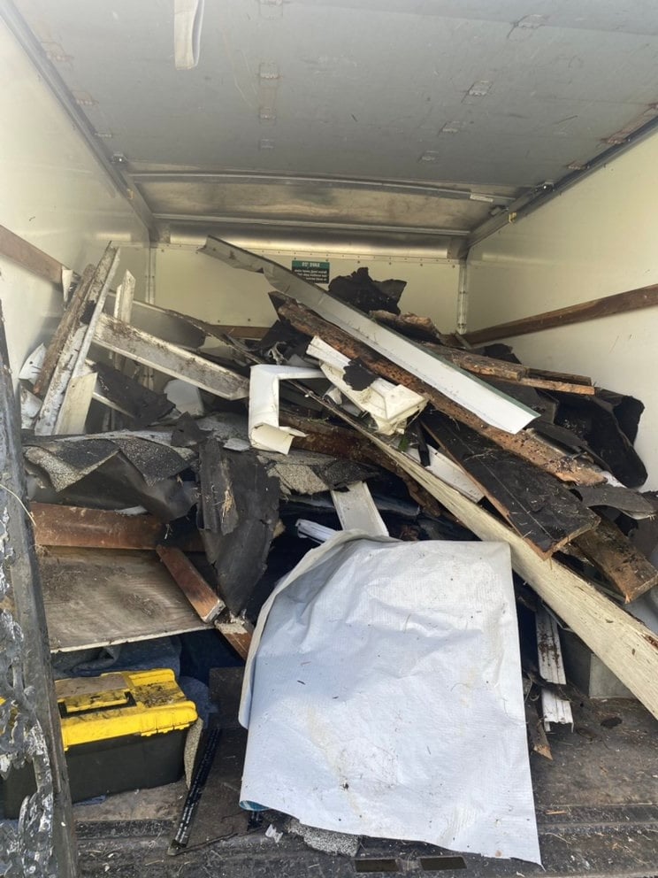 R&A Junk Removal team at work