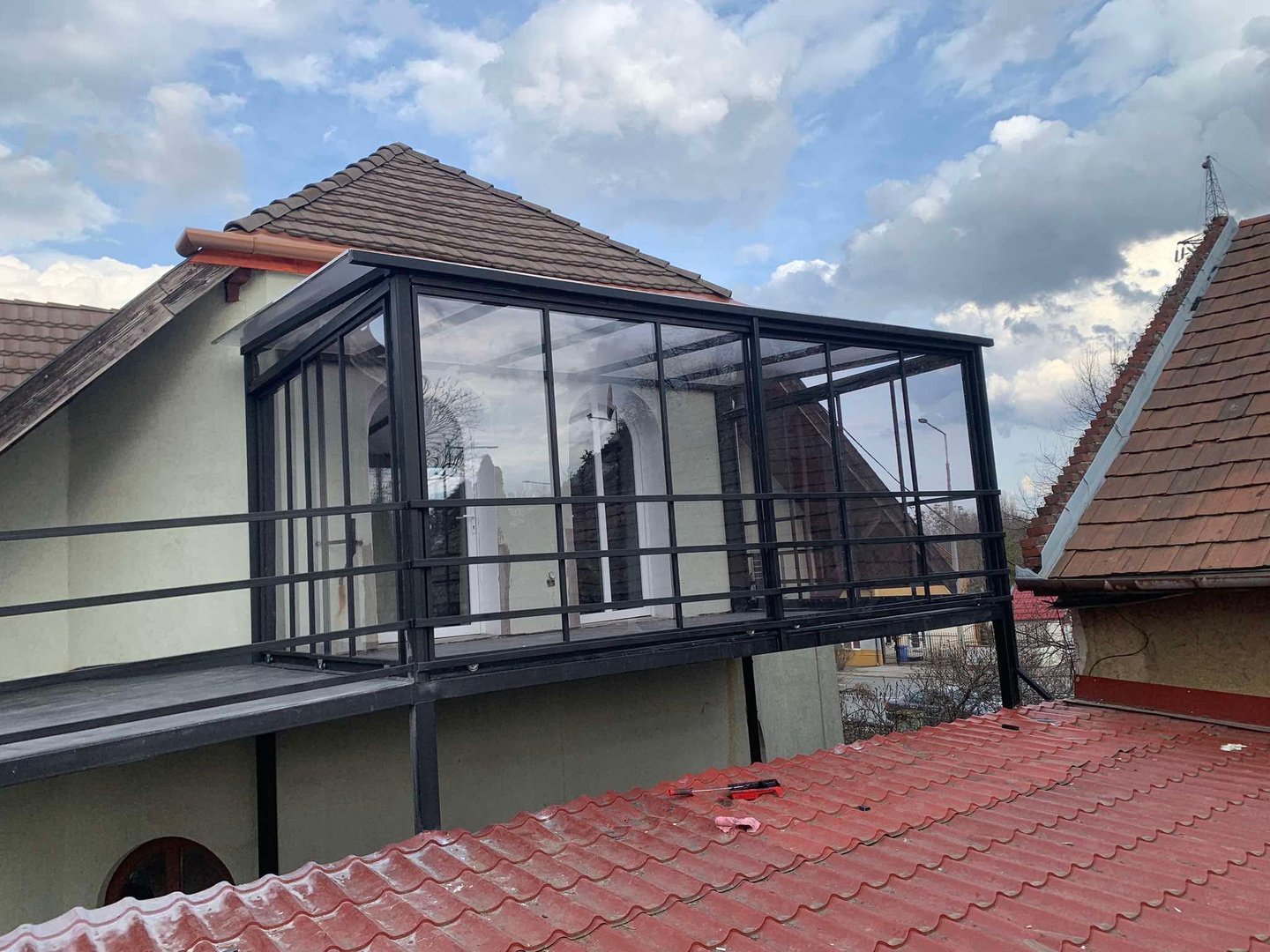 Terasz előtető referencia projekt