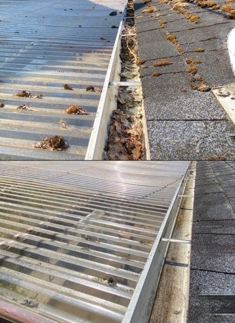Professional gutter cleaning service by Nicholson's Cleaning