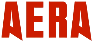 A red logo with the text "AERA" in bold, angular font on a white background.