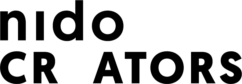 Logo featuring the word "nido" above "CR ATORS" with a gap between "CR" and "ATORS," all in bold, black lettering.