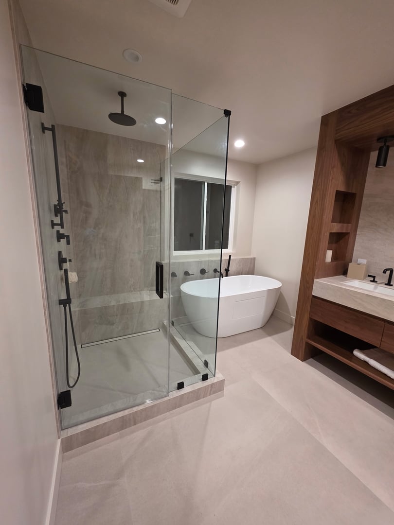 Bathroom renovation project by Mayco Construction