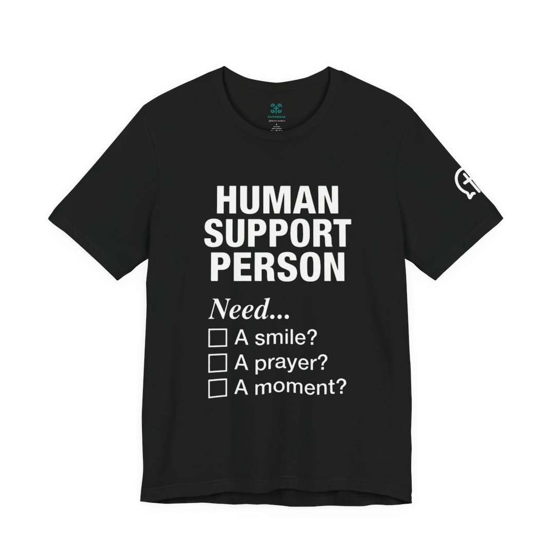 Human Support Person T-Shirt Front