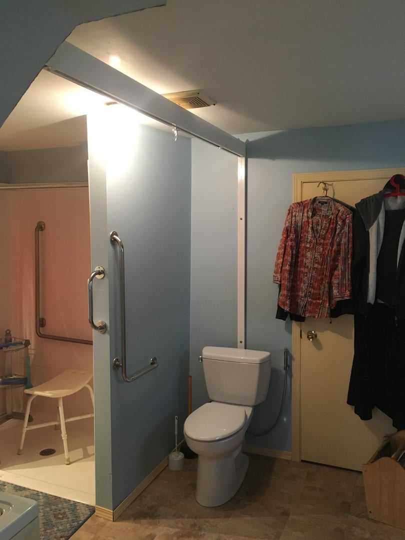 Custom ceiling track installation