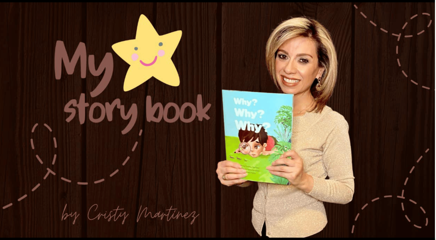 Cristina Martínez con su libro Why? Why? Why?