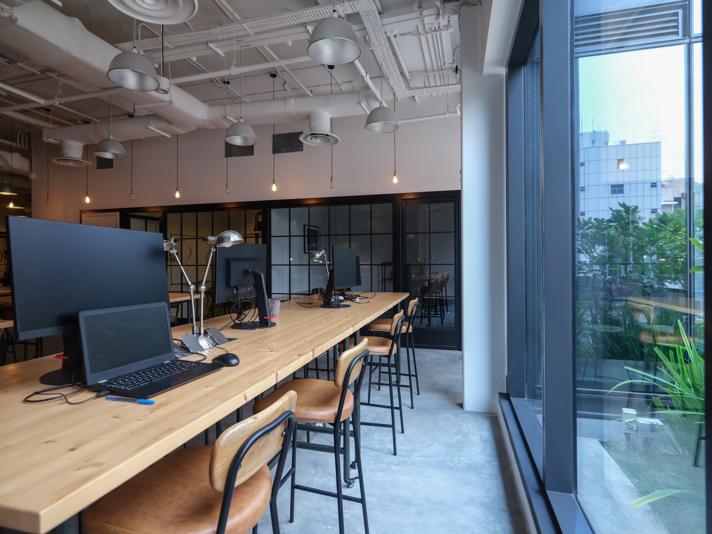 Modern office workspace