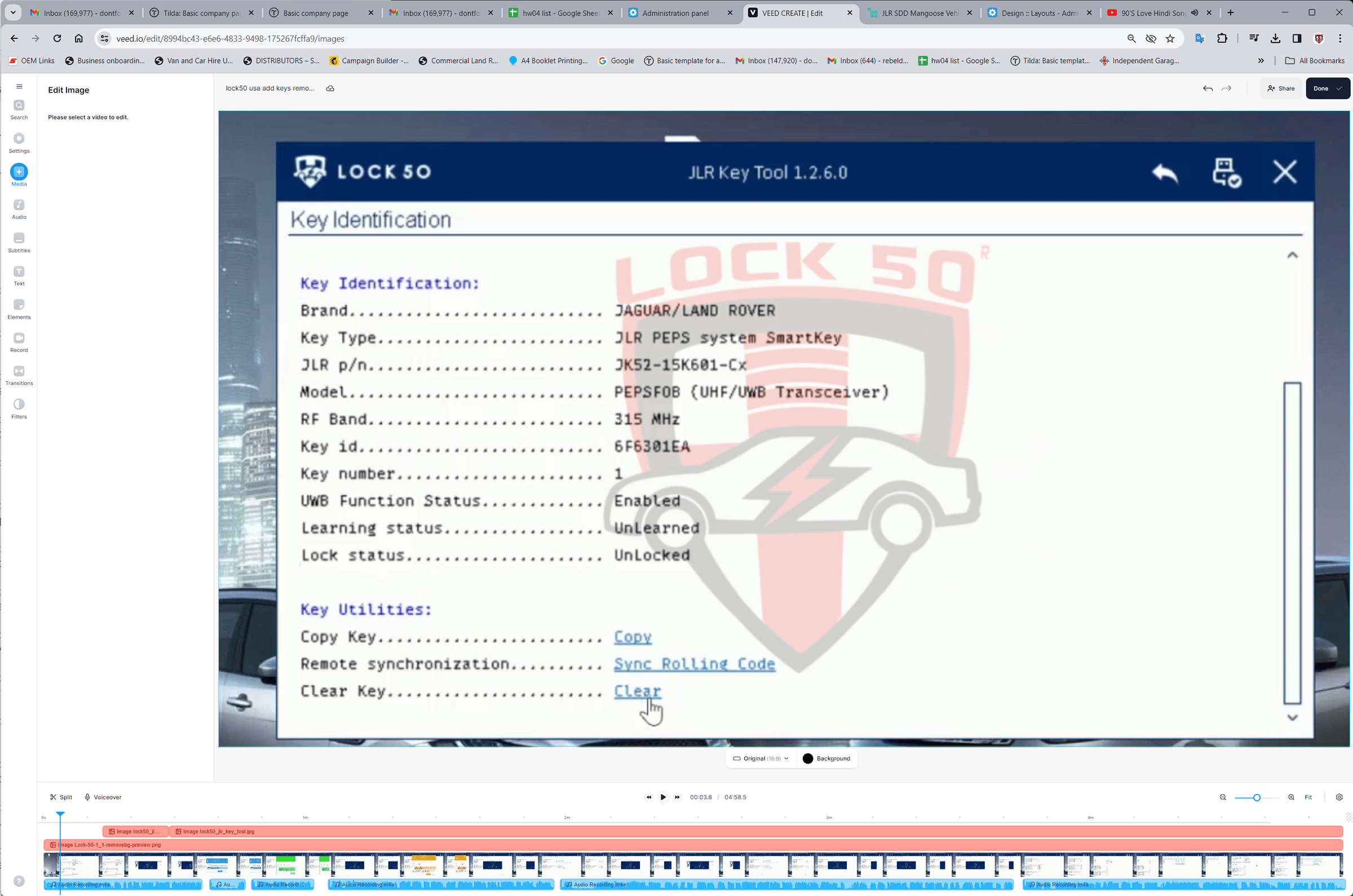 How to Unlock PEPS Keys JLR UWB