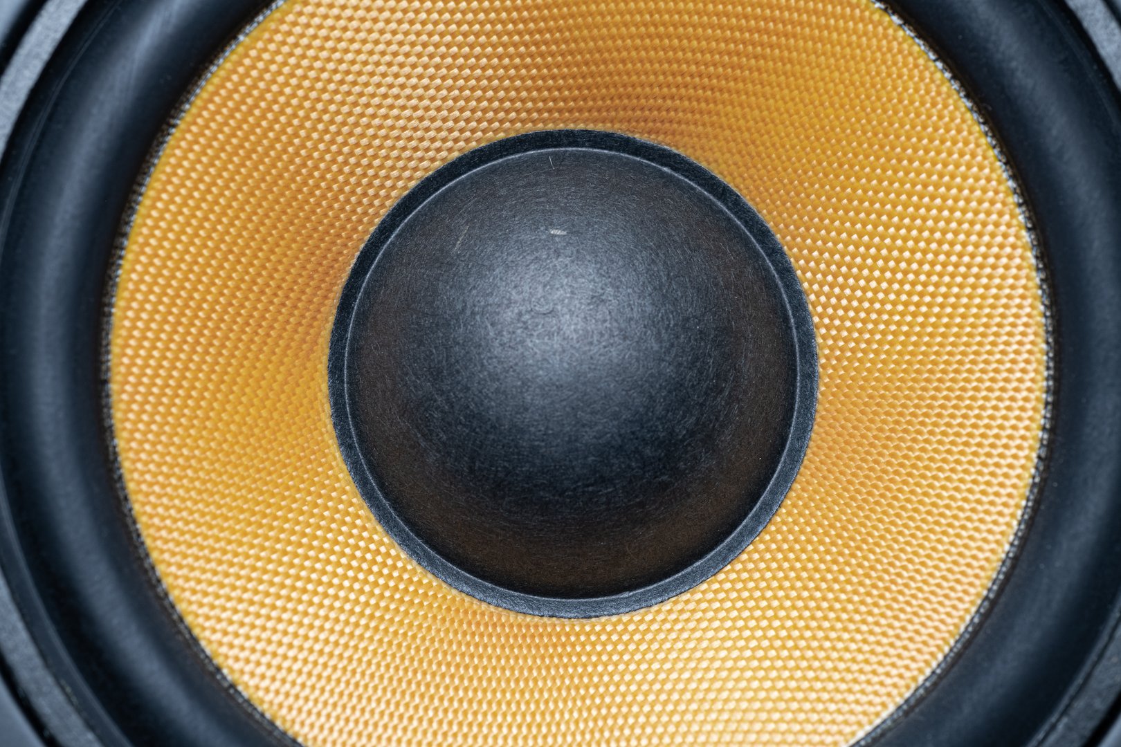 Close-up of acoustic system speaker