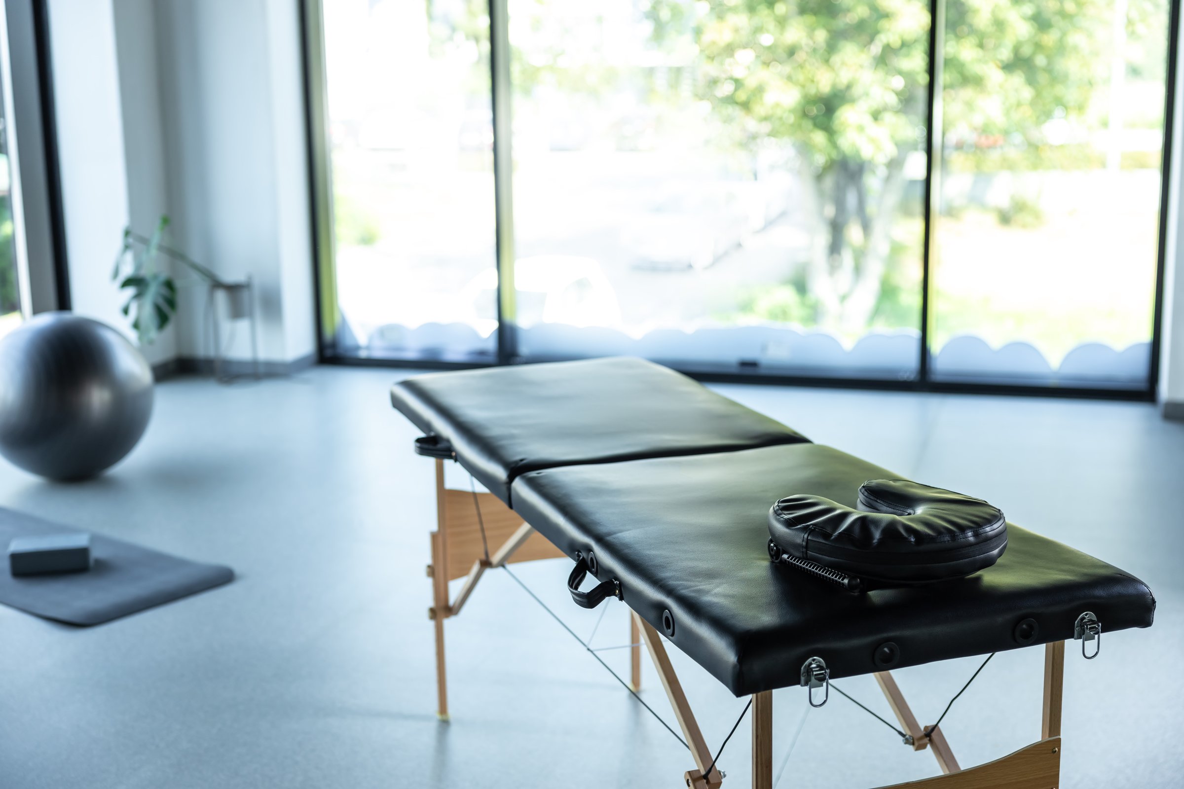 In a rehabilitation clinic. Room for rehabilitation exercising in a clinic