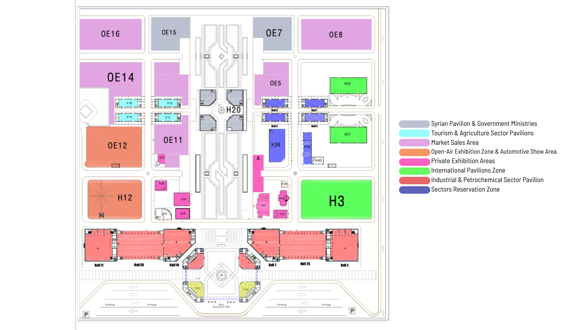 مخطط أرض المعرض