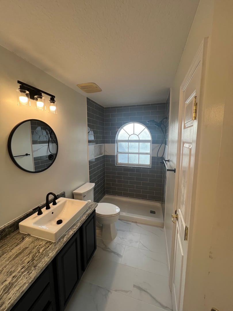 Luxury bathroom renovation - view 2