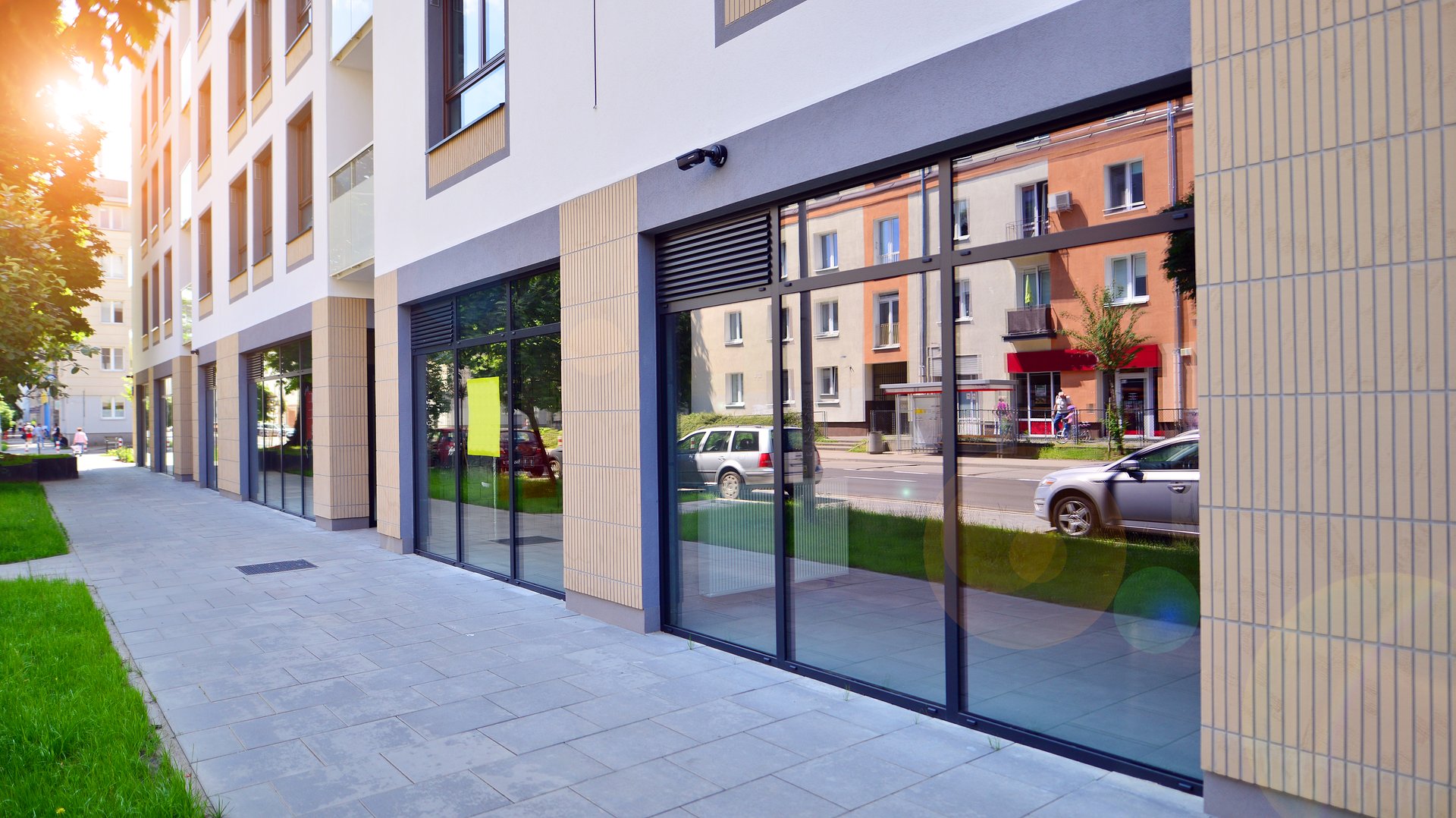 Commercial property in development standard for rent.