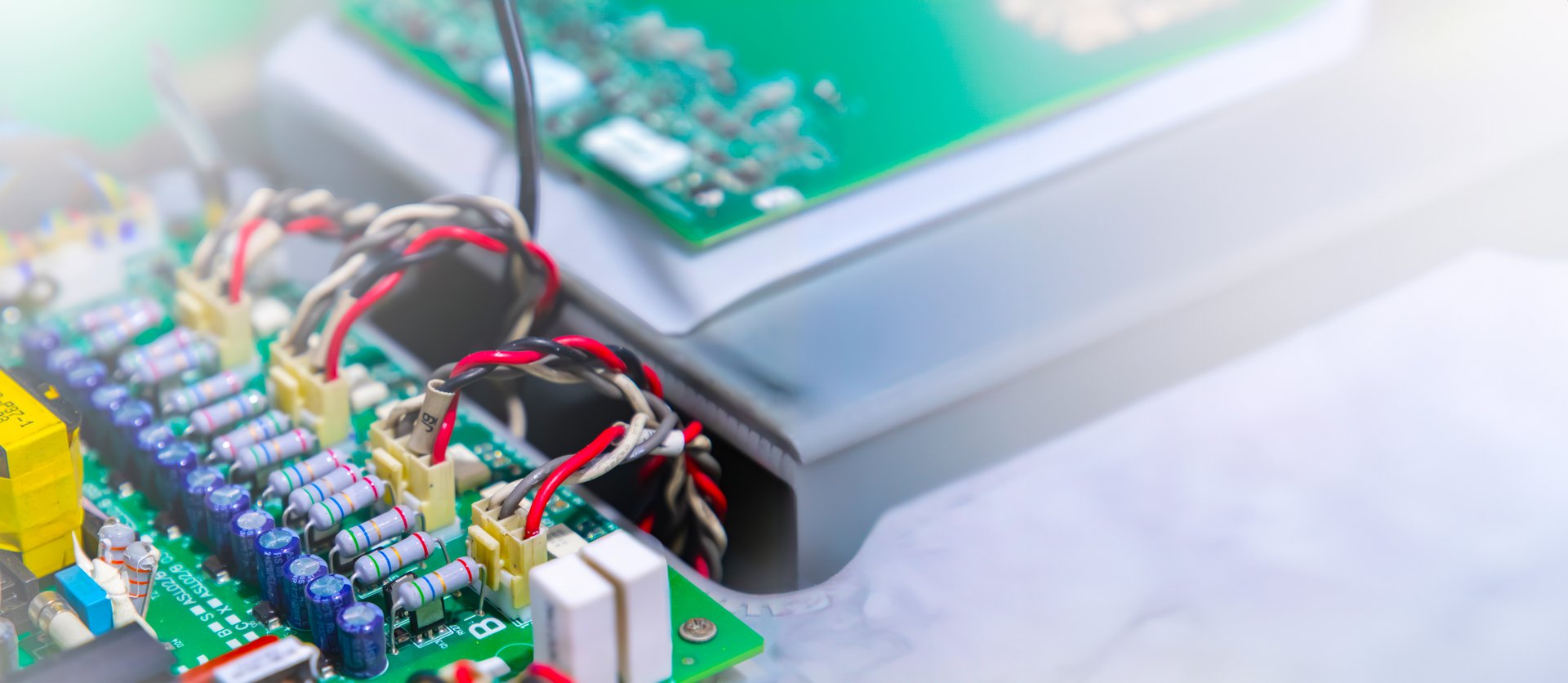 the electronic power boards and space for background