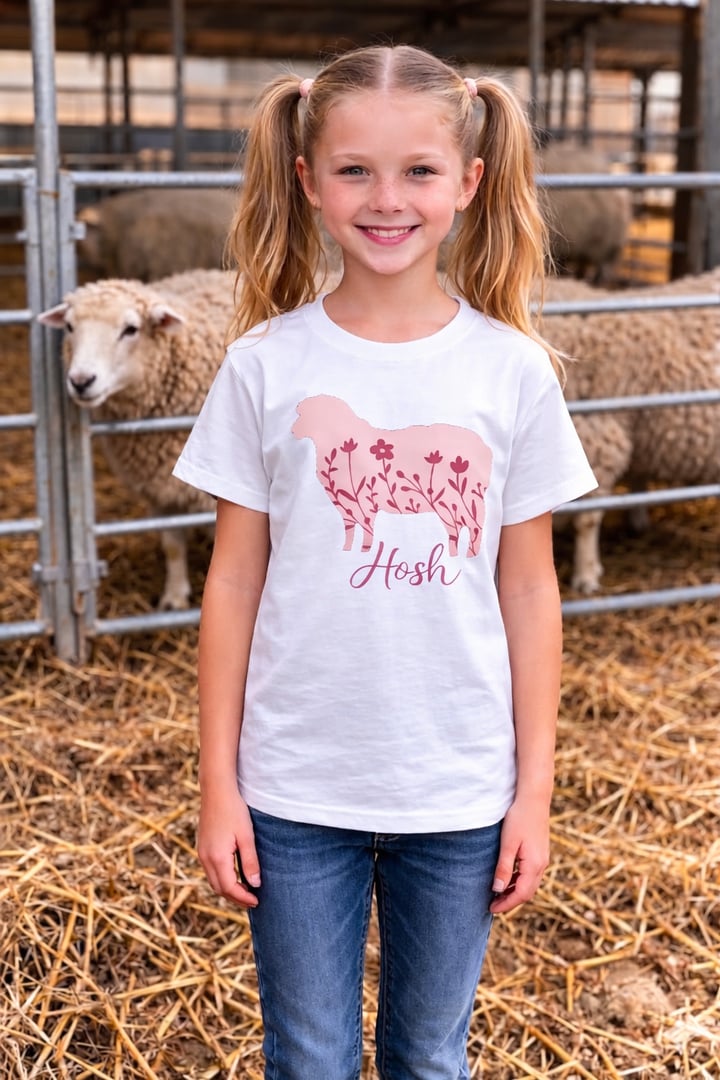 HOSH Little Lam Tee White